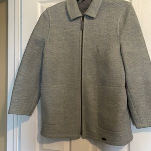 Giesswein women’s gray wool coat size XL
